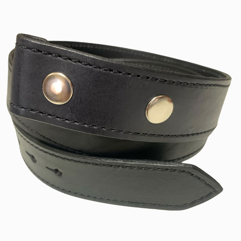 Black leather belt