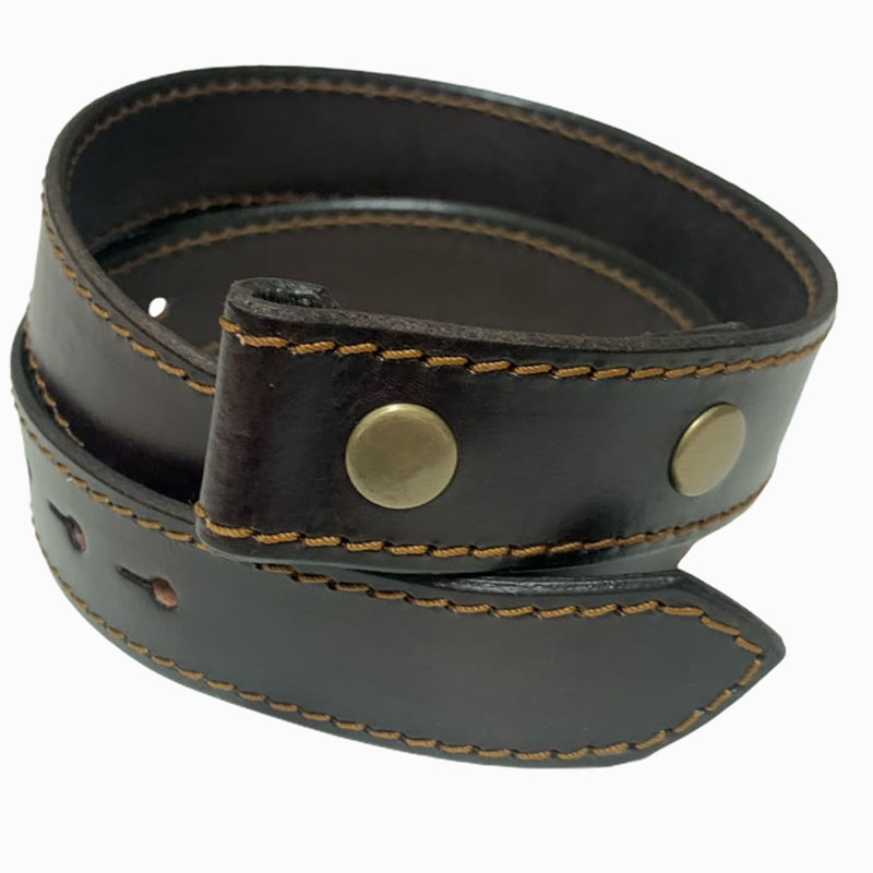 Brown leather belt